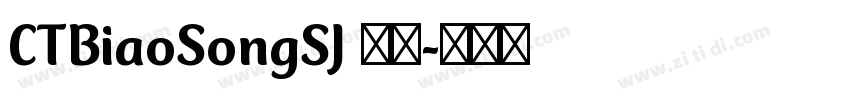 CTBiaoSongSJ 普通字体转换